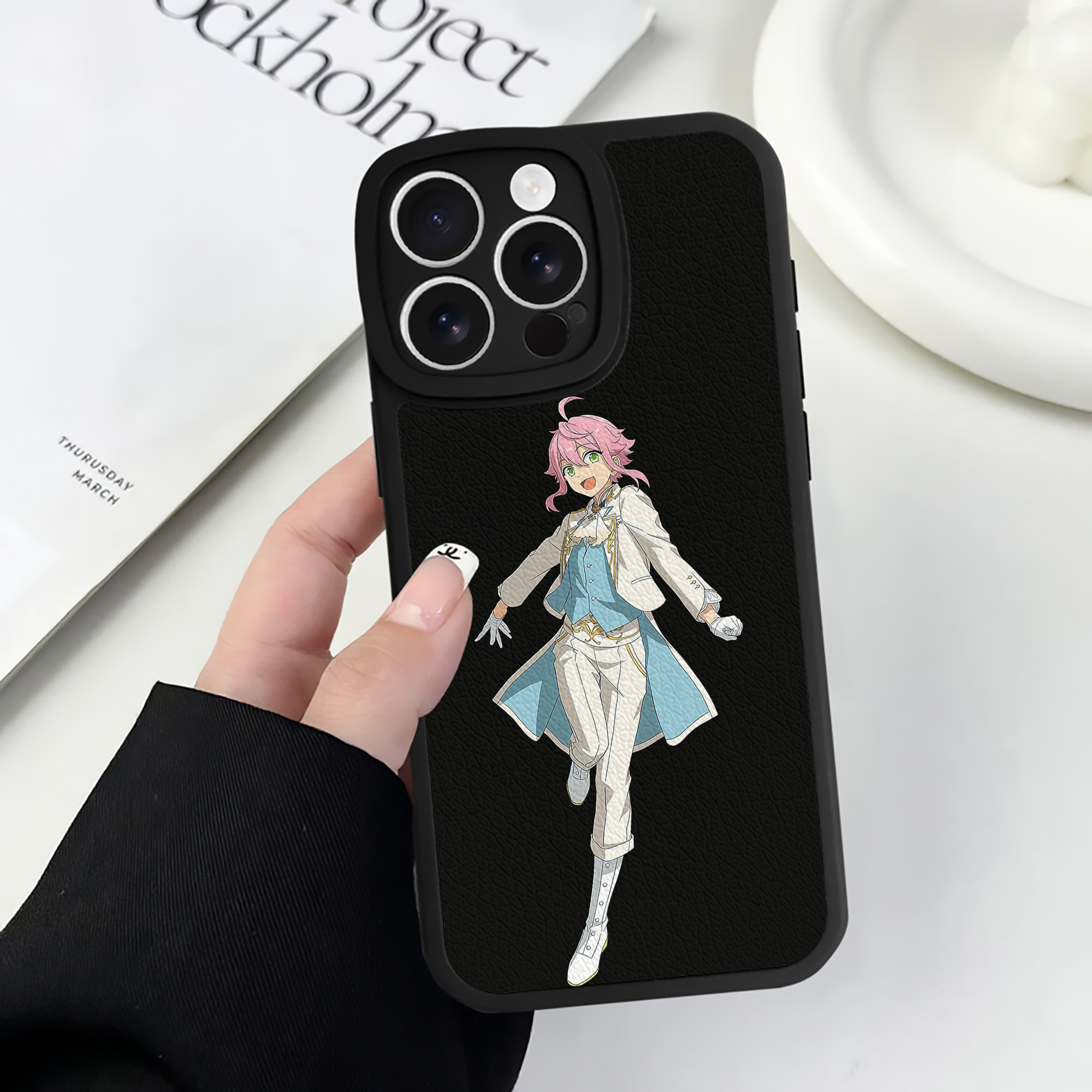 （画像用） あんさんぶるスターズ! Ensemble Stars 【iPhone 16シリーズ対応】シリコンスマホケース（レザー調） 材質：シリコン